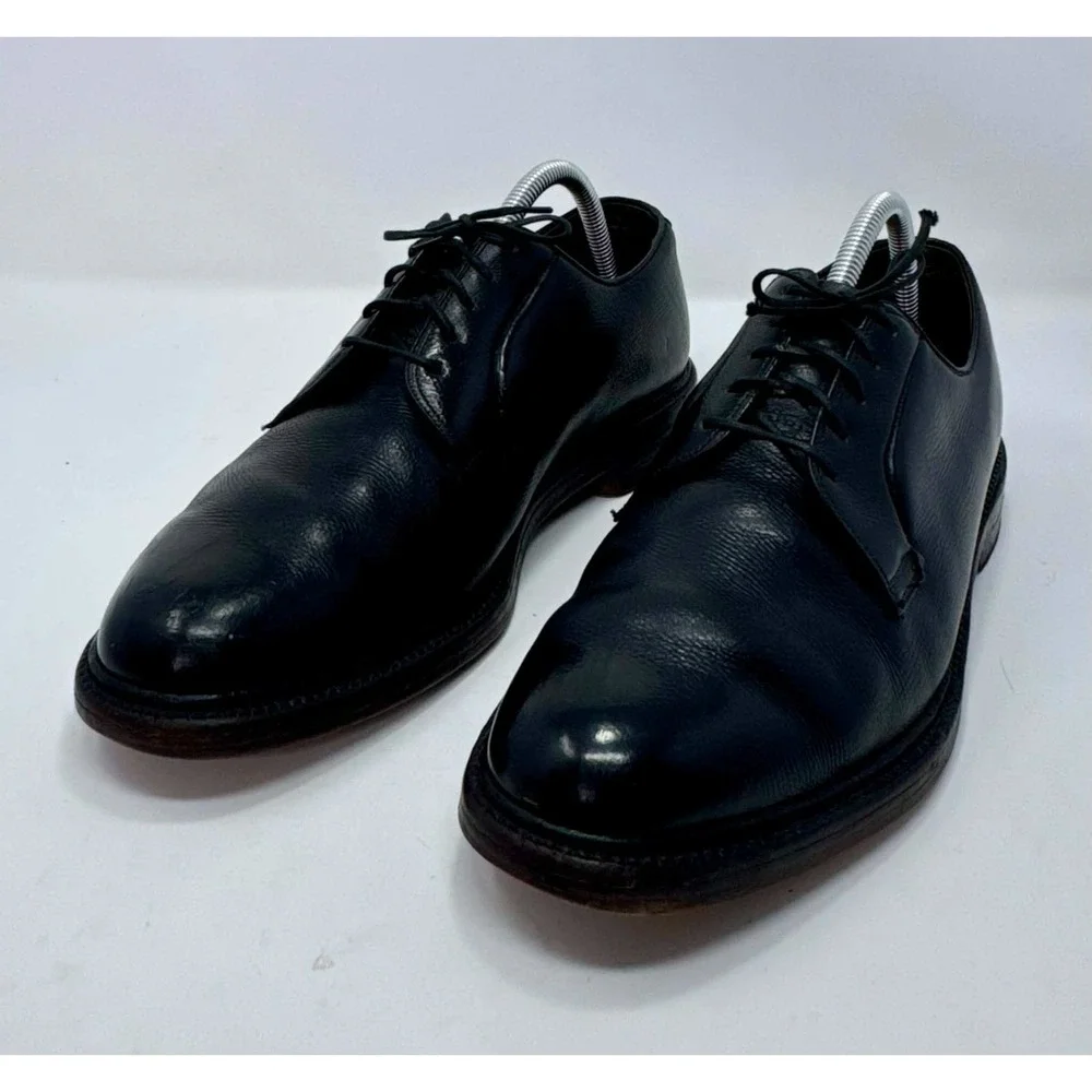 Vintage Mason Velvet-Eez 312 Men's 8.5 D Black Leather Derby Dress Shoes USA